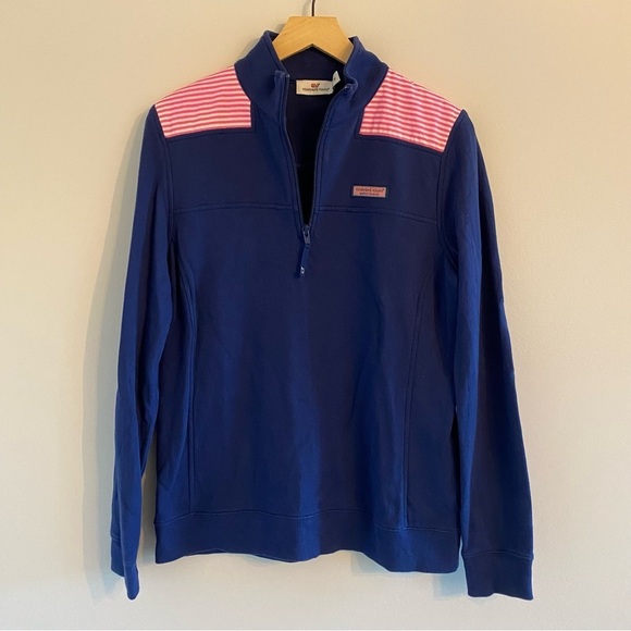 Vineyard Vines Martha's‎ Vineyard 1/4 Zip Up Pullover Sweatshirt Top Size Medium - Picture 1 of 5